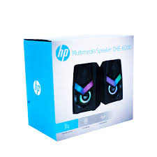 Parlantes HP DHE-6000 RGB LED 2x3W 160Hz-20KHz Jack 3,5mm USB para PC