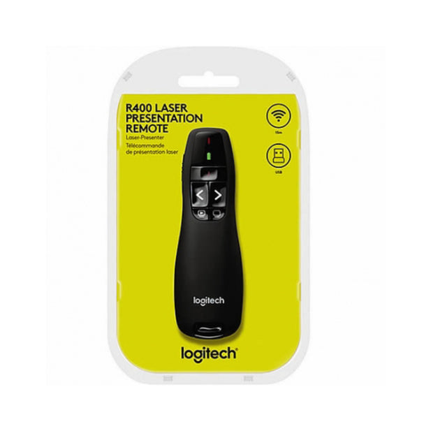 Presentador Logitech Puntero Laser diapositiva R400