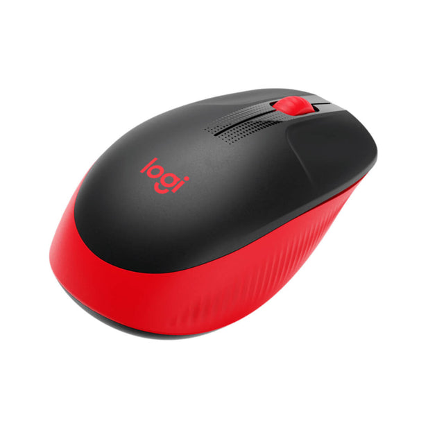 Mouse Inalámbrico  Logitech M190 Negro/Rojo
