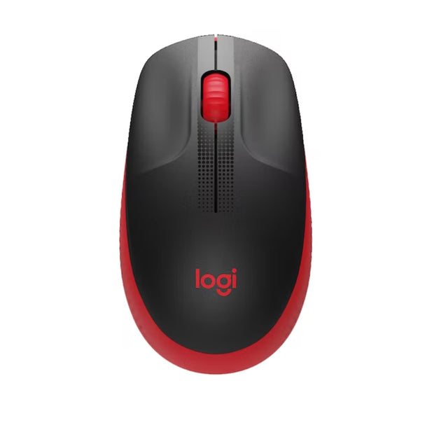 Mouse Inalámbrico  Logitech M190 Negro/Rojo