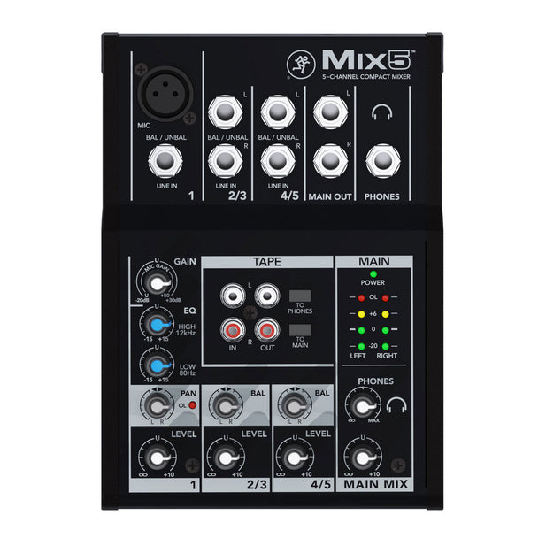 Mesa Mixer Analoga Mix 5 Canales MACKIE