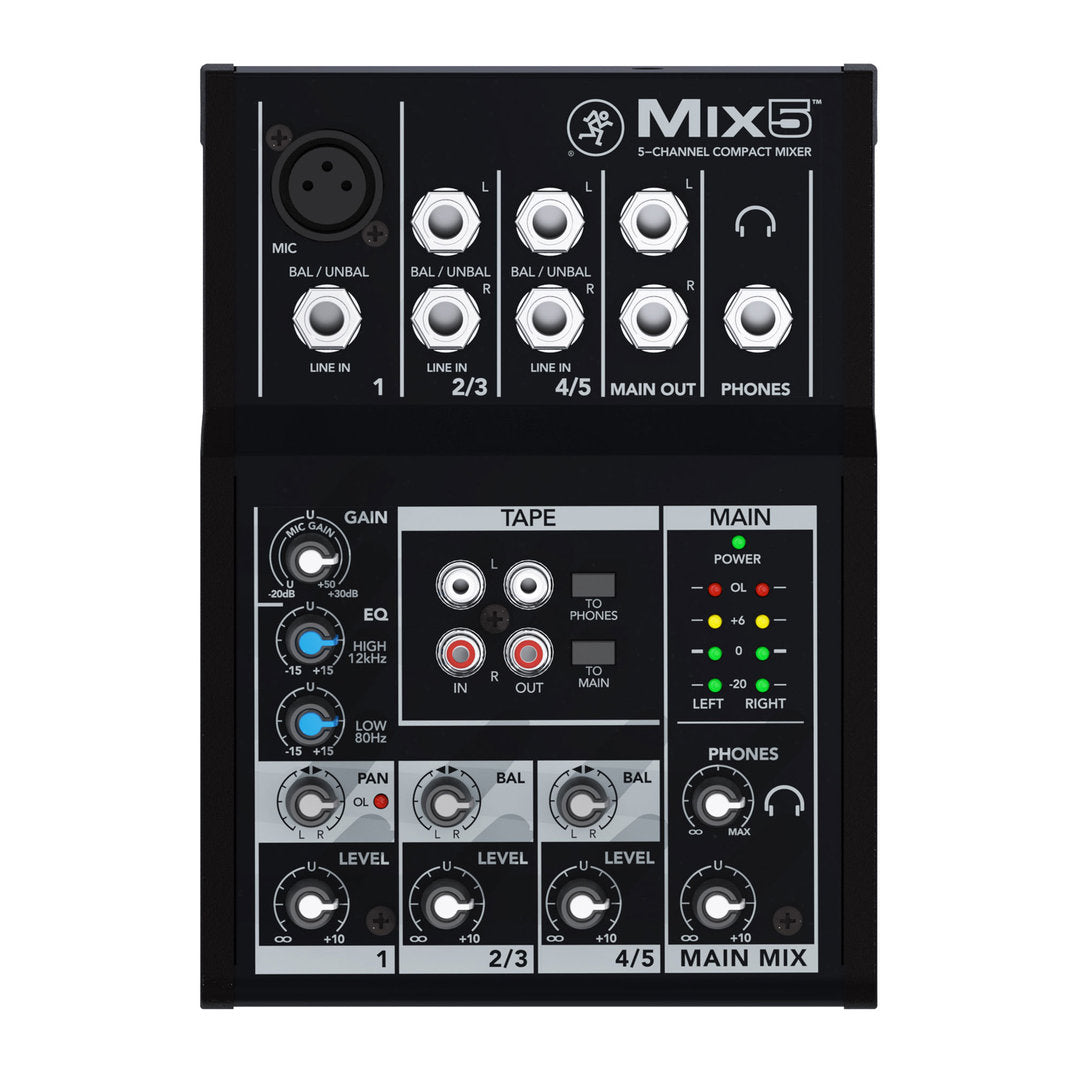 Mesa Mixer Analoga Mix 5 Canales MACKIE