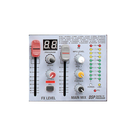 Mesa Mixer Pre-Amplificada 8 Canales NOVIK NVK-802FX