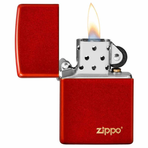ZIPPO 49475ZL METALLIC RED ZIPPO LASERED