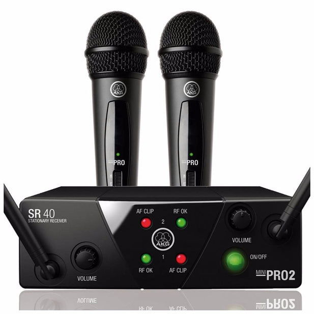 Micrófonos Inalámbricos WMS40  Mini Dual AKG