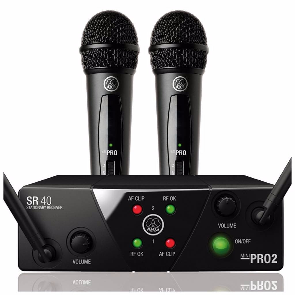 Micrófonos Inalámbricos WMS40  Mini Dual AKG