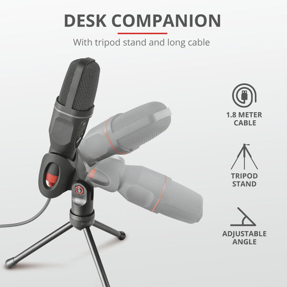 Micrófono Gamer conecxion 3,5 y USB Trust Mico ( 2191 )