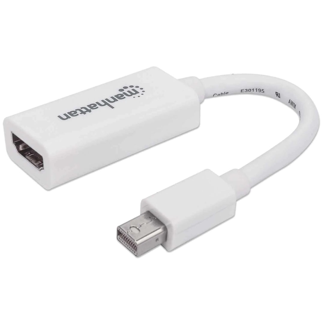 Adaptador Mini Displayport a HDMI Blanco Manhattan 322461