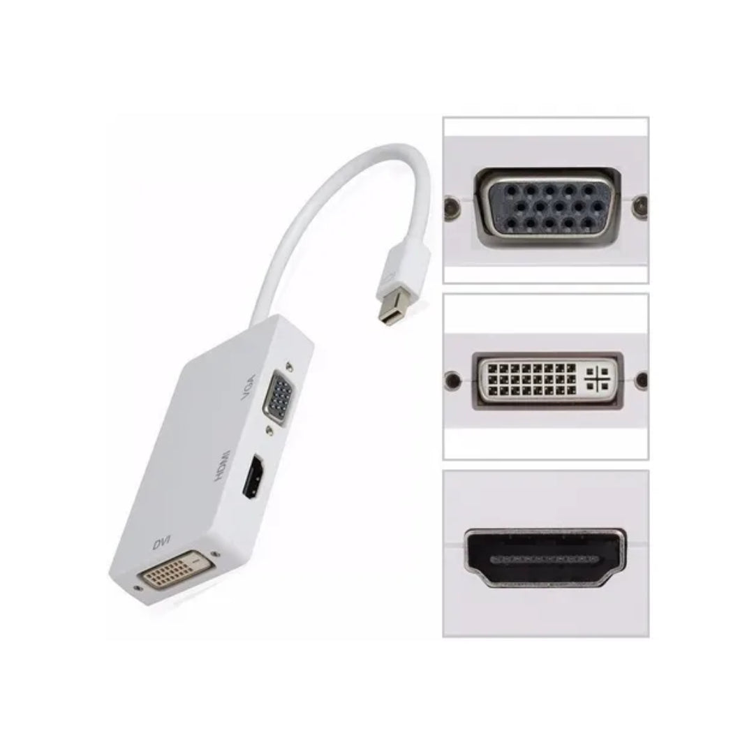 Adaptador Mini Displayport a HDMI / VGA / DVI BIRLINK BR10117 - Fotosol