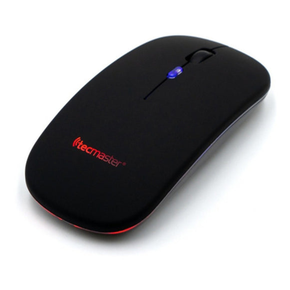 MOUSE INALAMBRICO Y BLUETOOTH RGB NEGRO TECMASTER TM-100516-BK