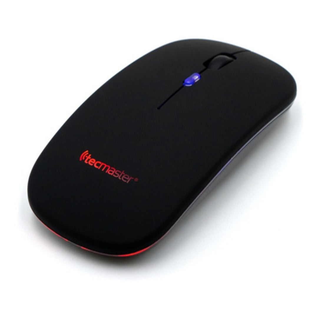 MOUSE INALAMBRICO Y BLUETOOTH RGB NEGRO TECMASTER TM-100516-BK