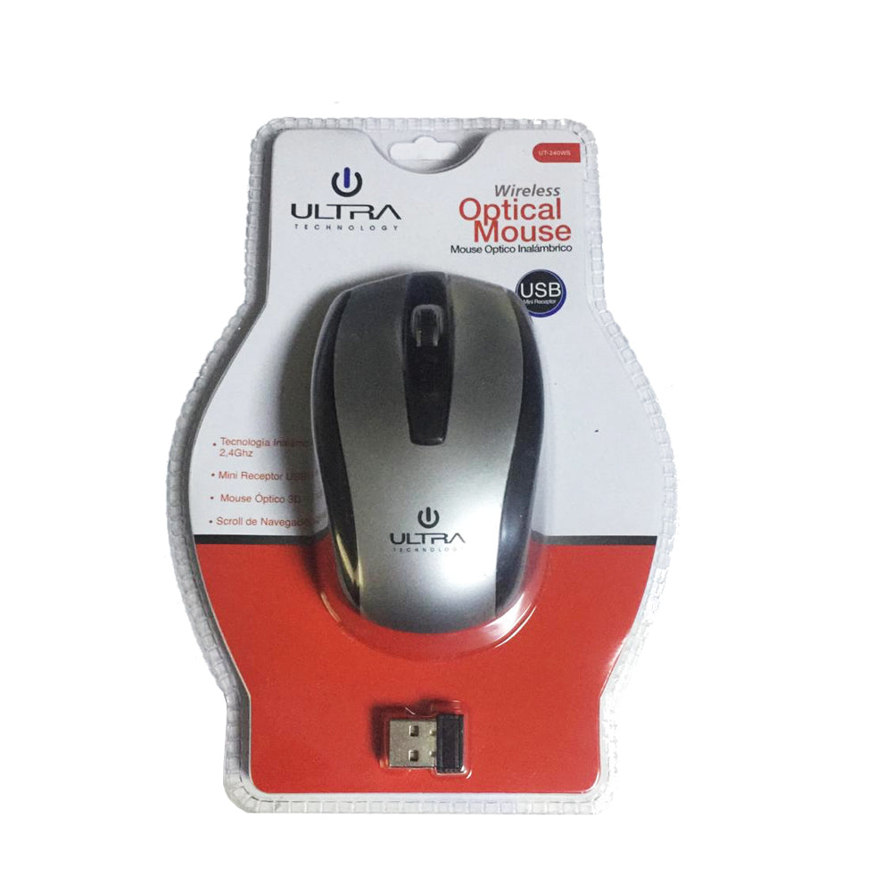 Mouse Inalámbrico Ultra UT-240WS