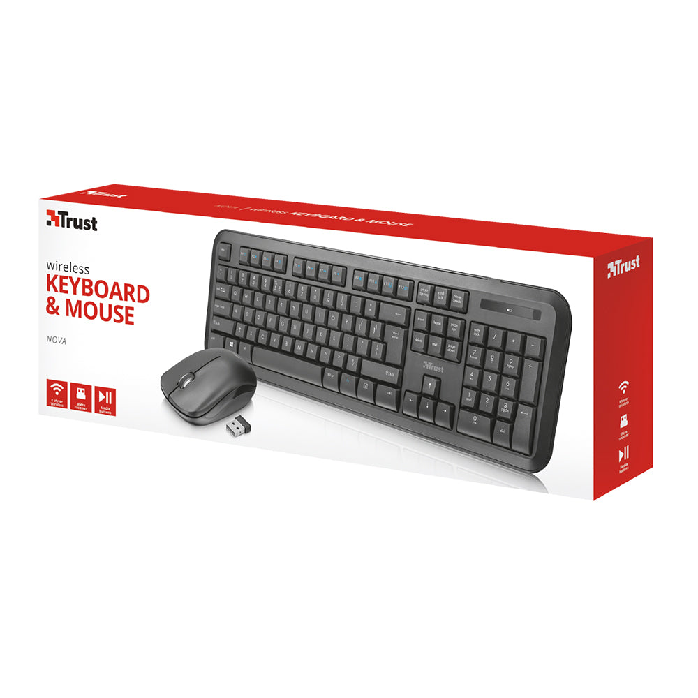 Teclado Inalambrico Trust Con Mouse ( Nova )