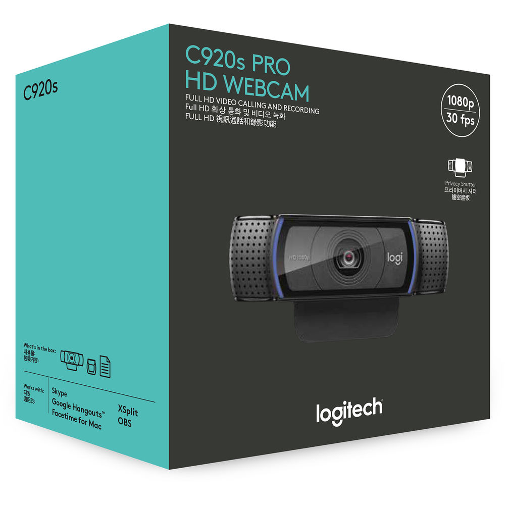 Camara Web C920s Pro FULL HD Logitech