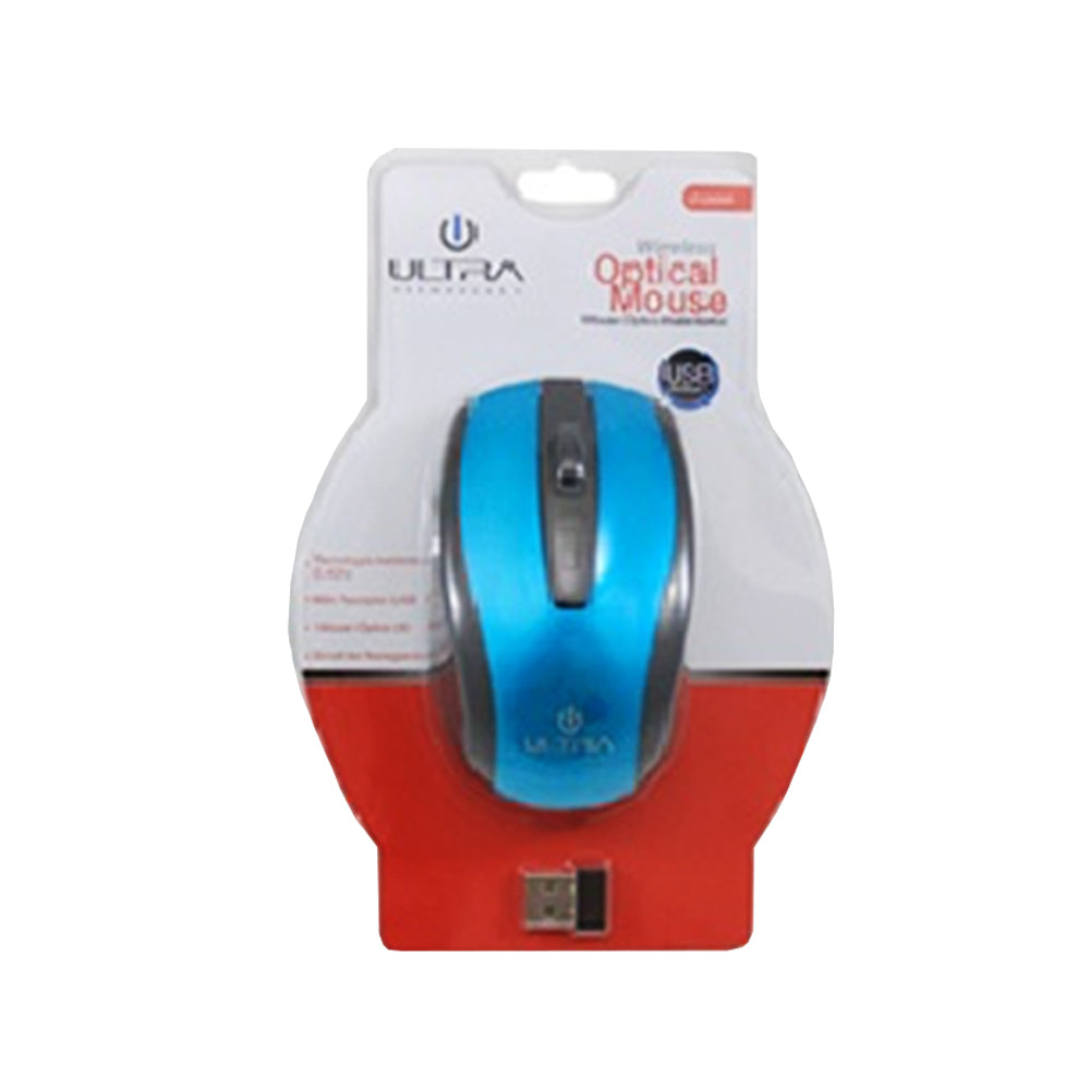 Mouse Inalámbrico Usb Ultra ( UT-240WA Azul )