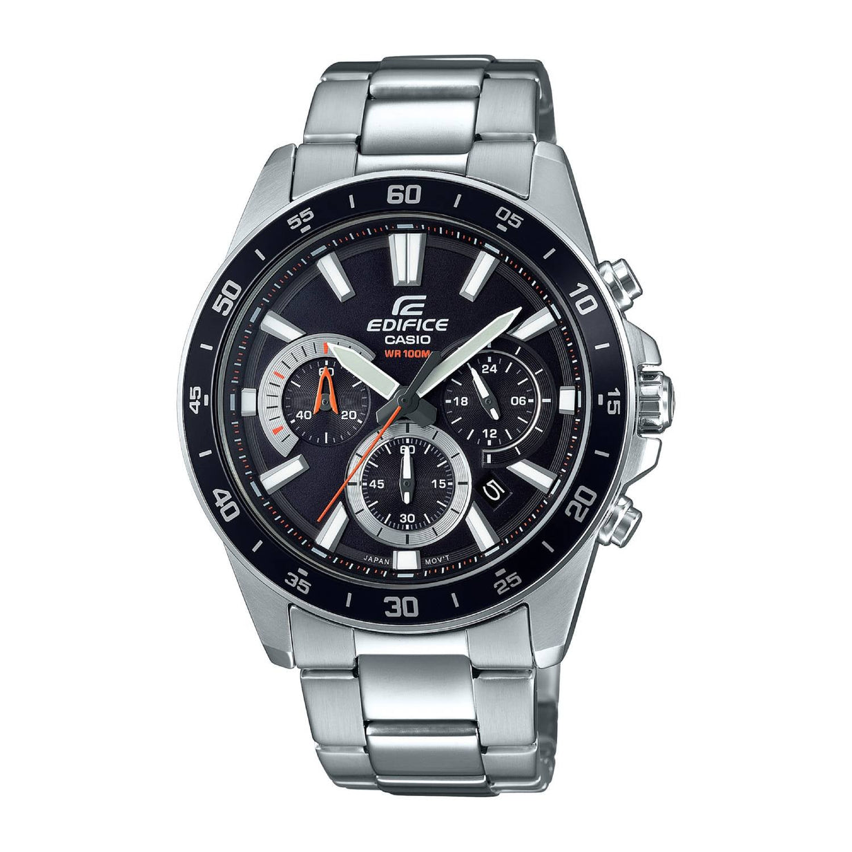 Reloj Casio Edifice EFV-570D-1AVUDF Hombre Análogo Acero Negro 100m