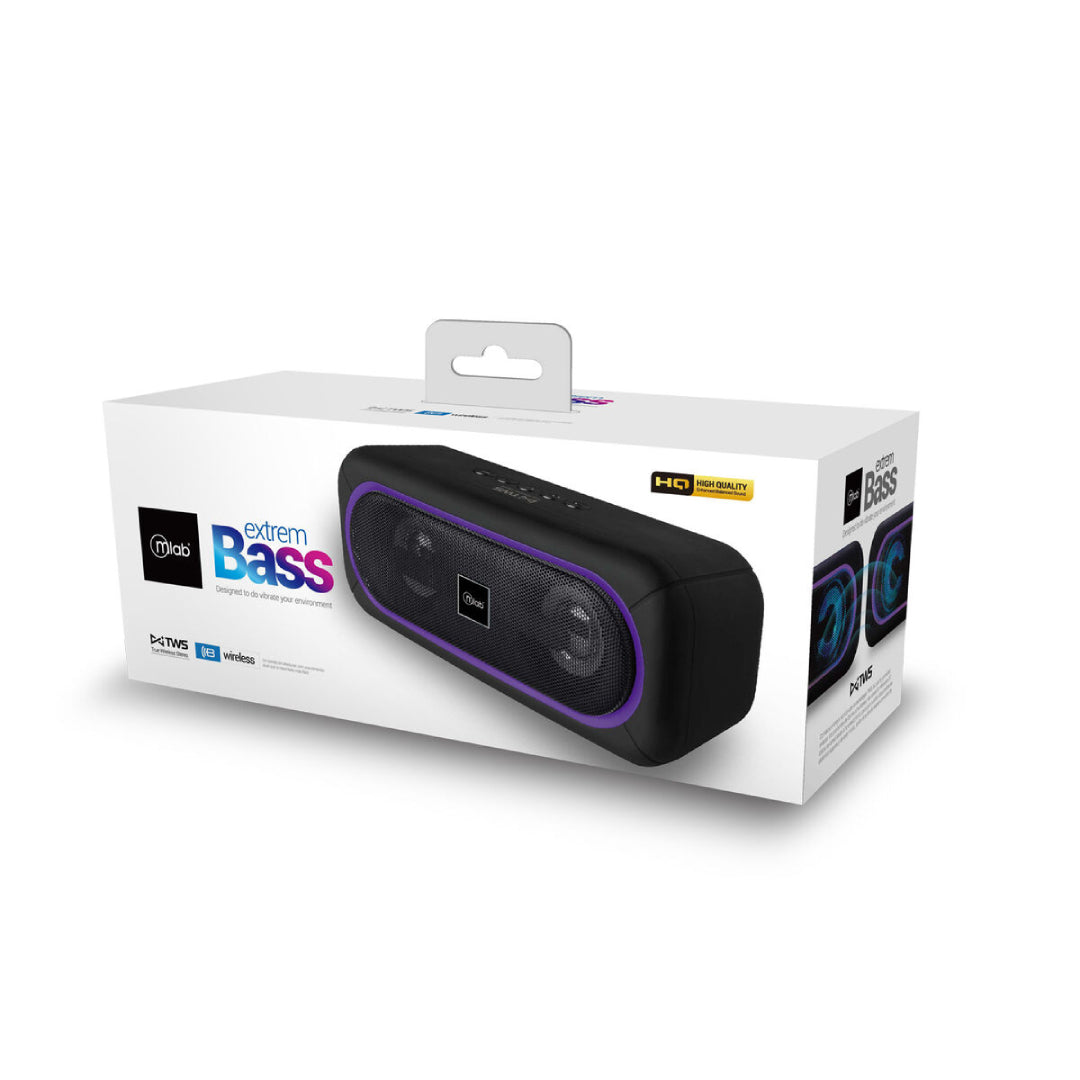 Parlante Portatil Extrem Bass Mlab  8907 Negro
