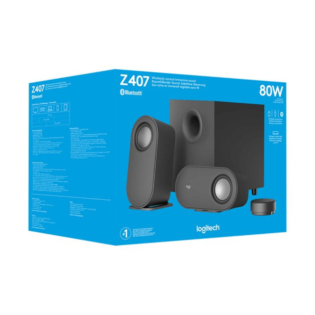 Parlantes Logitech Z407 Bluetooth con subwoofer · 40 W RMS