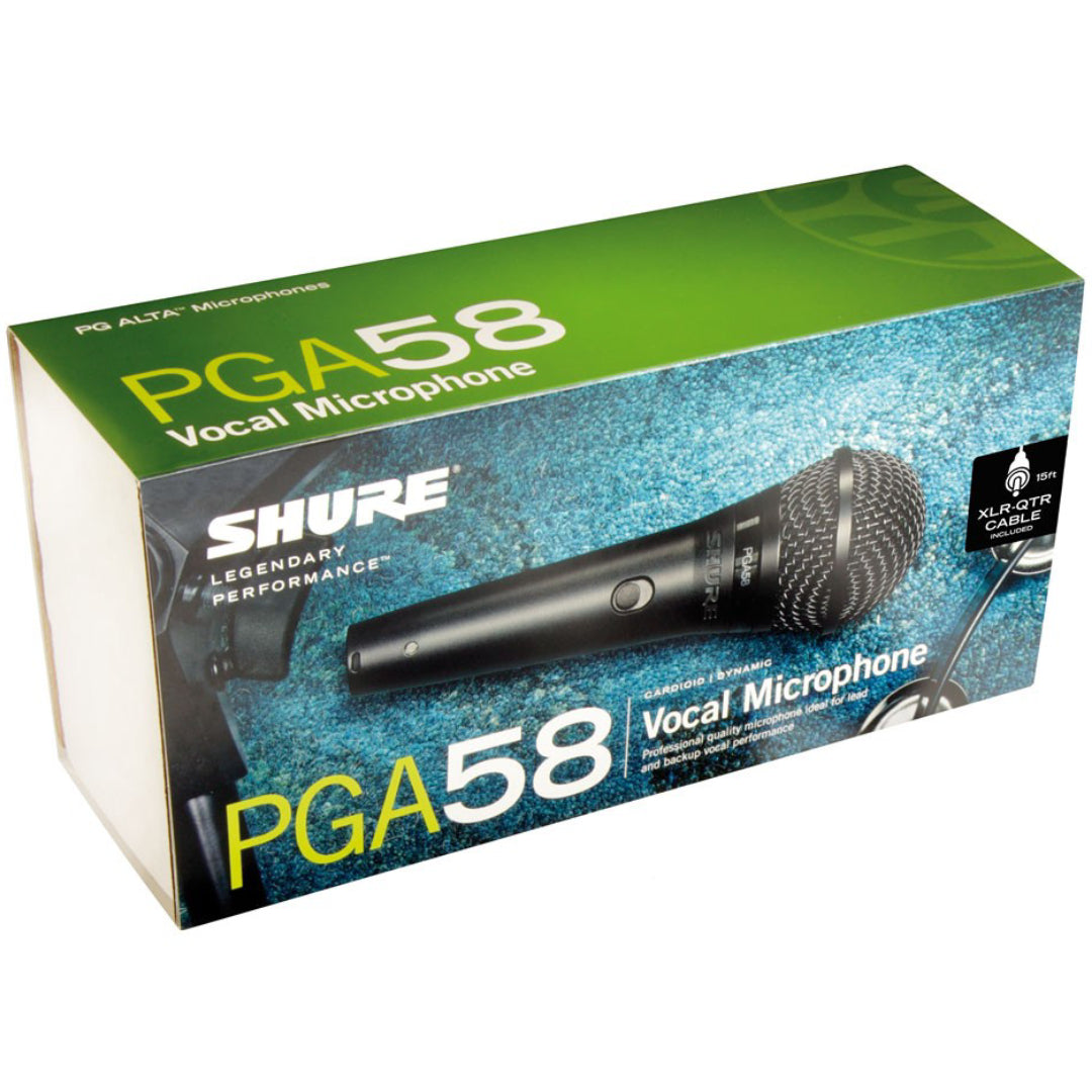 Micrófono Shure  dinámico vocal PGA58 XLR