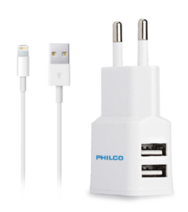 Cargador rapido 2.1 A para Iphone r1090 Philco