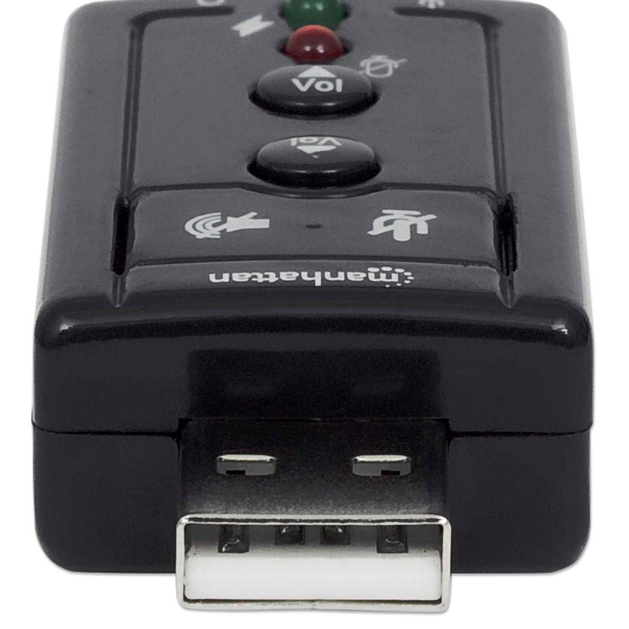 Tarjeta Adaptador de sonido 3-D 7.1 USB de alta velocidad manhattan (152341)