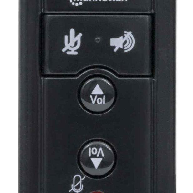 Tarjeta Adaptador de sonido 3-D 7.1 USB de alta velocidad manhattan (152341)