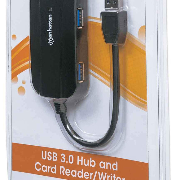 Lector de tarjetas y hub 3.0  Manhattan (163590)