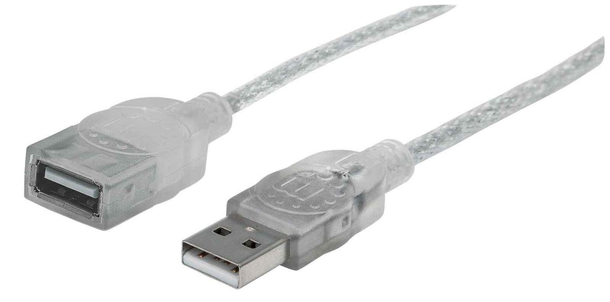 Cable de Extensión USB 2.0 de Alta Velocidad Manhattan 4,5 mts
