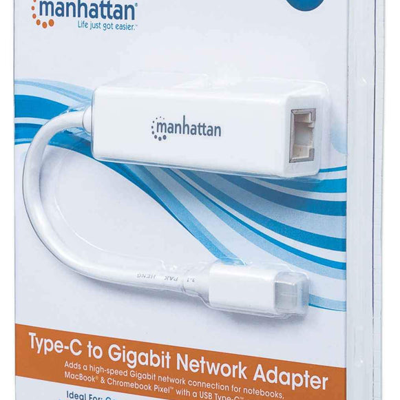 Adaptador de USB Tipo C a Red Gigabit Manhattan (507585)