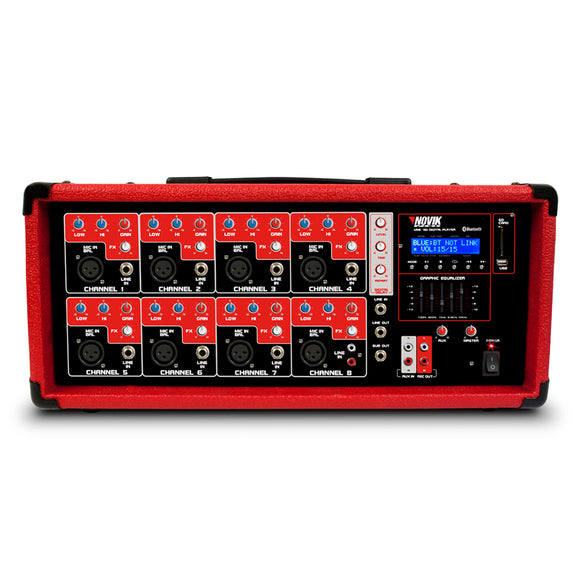 Power Mixer 8 Canales NOVIK NVK-8500BT