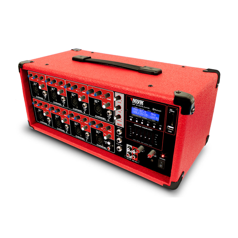 Power Mixer 8 Canales NOVIK NVK-8500BT