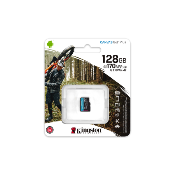 Kingston Memoria Micro sd 128Gb Canvas Go Plus P/N