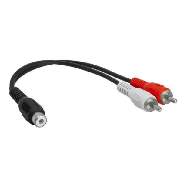 Cable Kirlin Rca hembra a 2 RCA macho  YE-354-0.15m