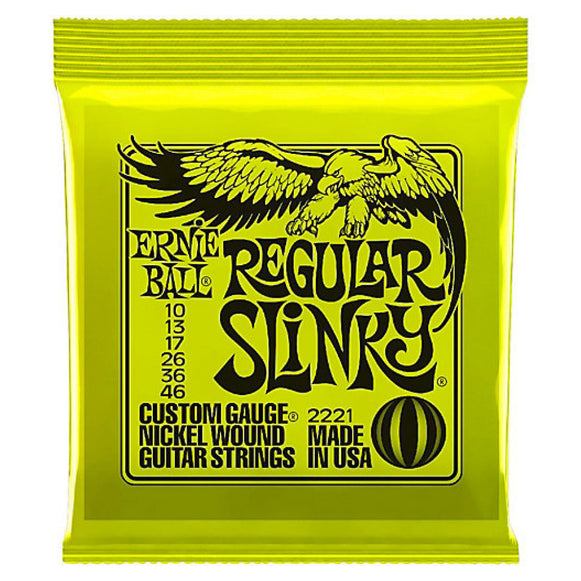 SET Cuerdas Ernie Ball - Guitarra Eléctrica (Regular Slinky)