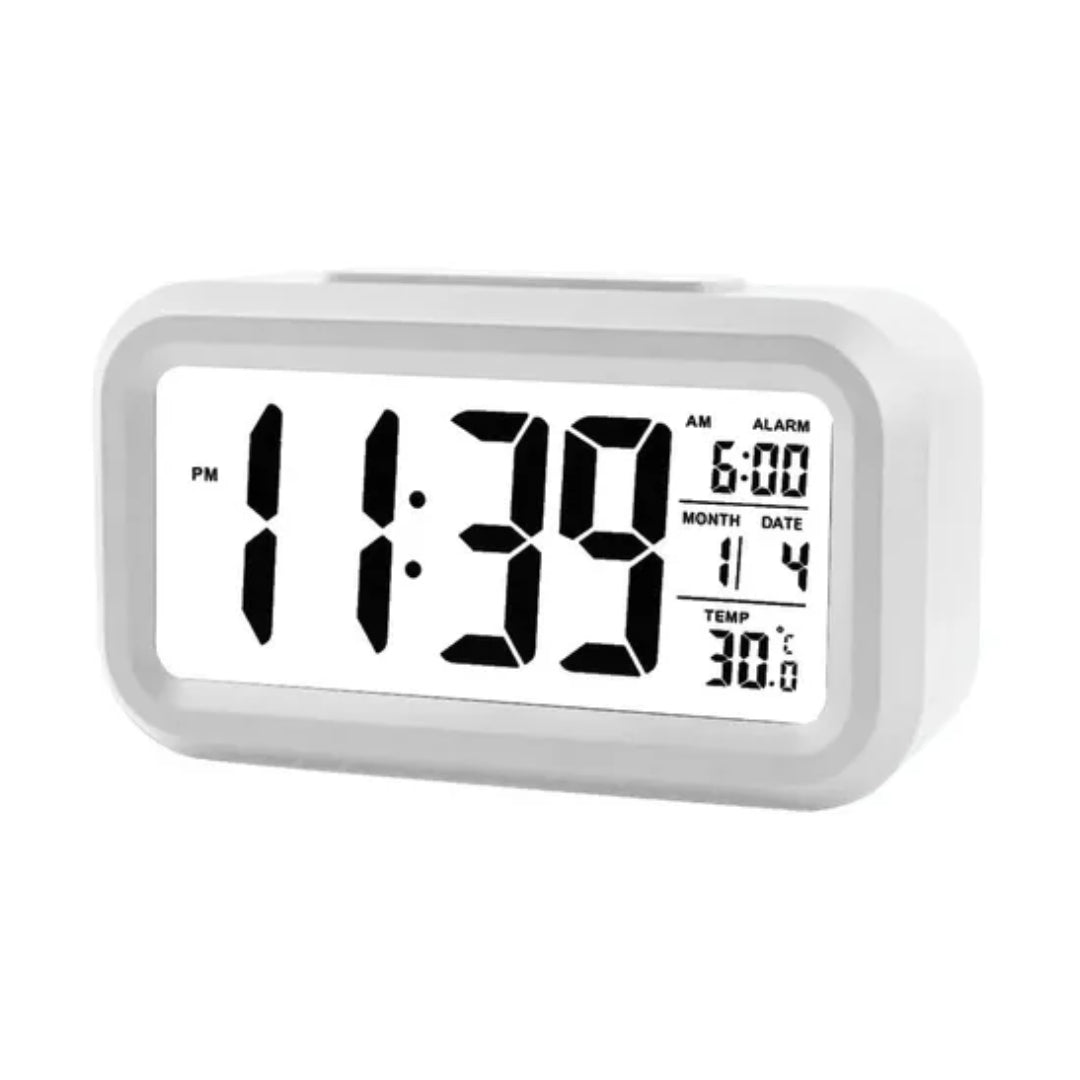 Reloj Digital Pantalla LCD Blanco TECNOLAB TL305