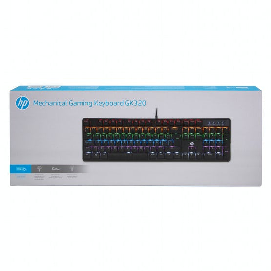 Teclado Mecánico HP GK320 gamer (usb,rgb,anti ghosting,español)