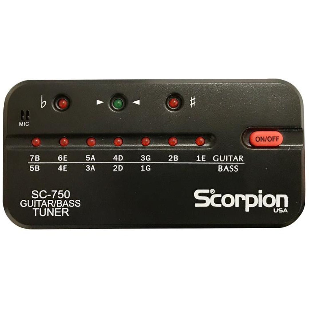 Afinador Digital Clip Scorpion SC 750