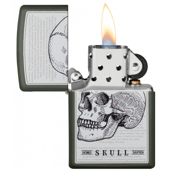ZIPPO 49602 SKULL DESIGN