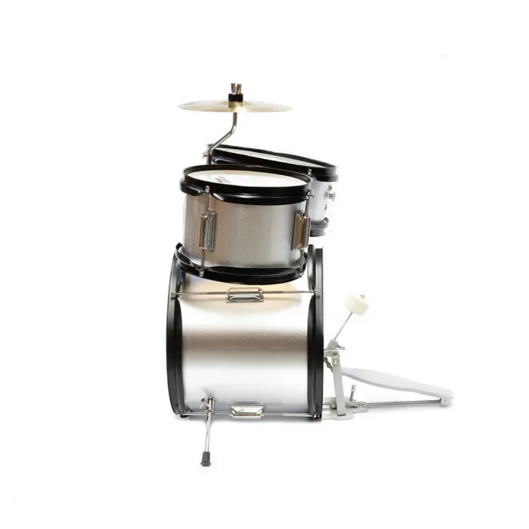 Batería infantil Pro Drums PRD01-SV de 3 piezas plateada