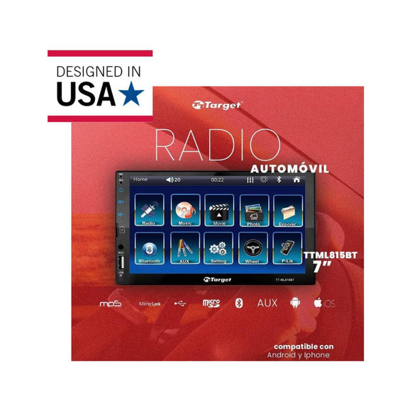 Radio Auto con Pantalla Tactil 7" TARGET TT-ML815BT
