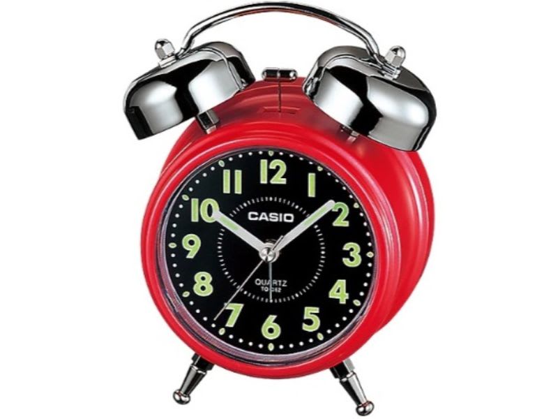 Reloj despertador Casio TQ-362-4ADF Rojo