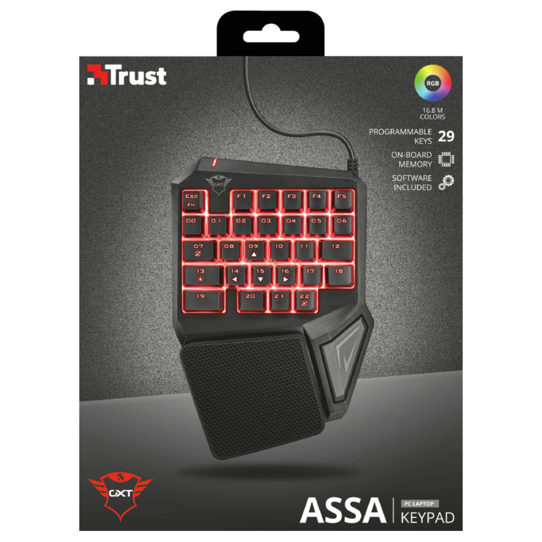 Teclado Gamer Alámbrico Una Mano Trust ( ASSA )