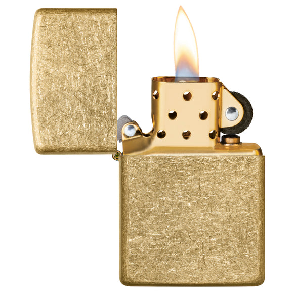 ZIPPO 49477 REGULAR TUMBLED BRASS