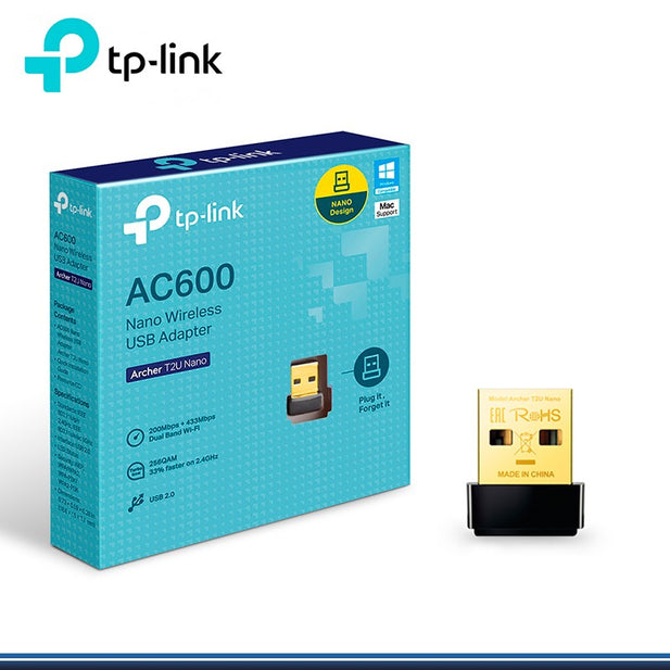 Adaptador Wi-Fi USB TP-Link Archer T2U Nano AC600
