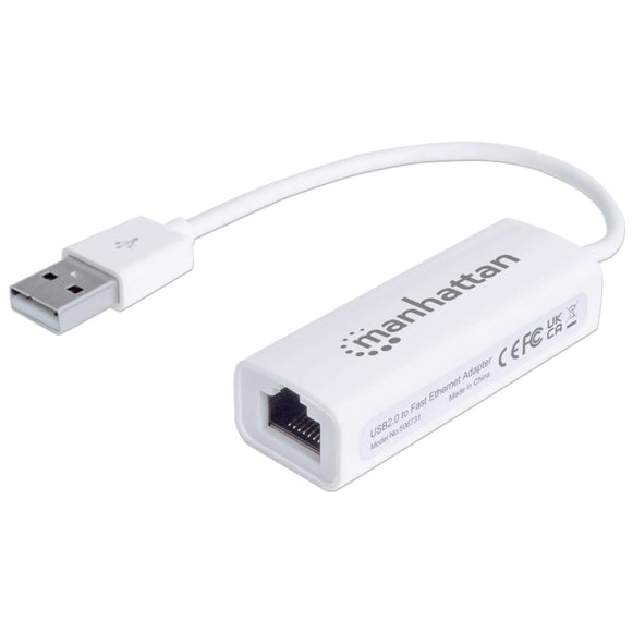 Adaptador USB 2.0 a Red Ethernet  Manhattan