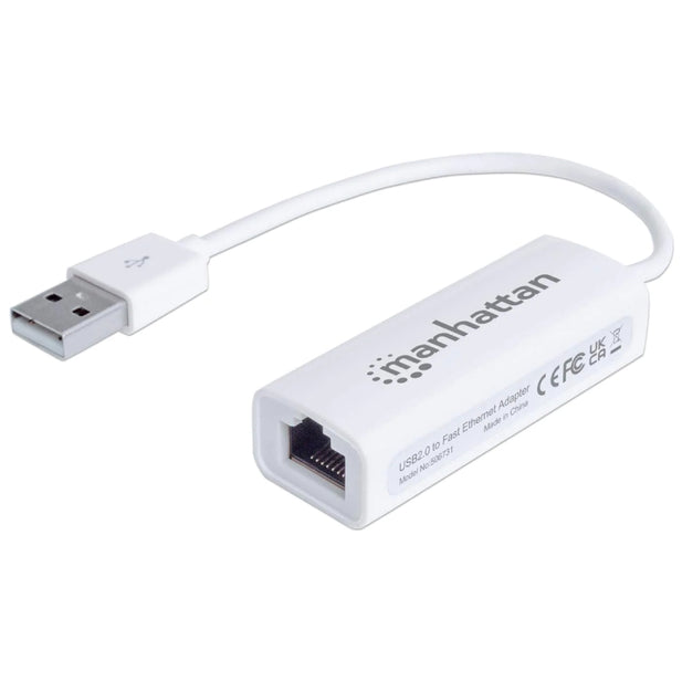 Adaptador USB 2.0 a Red Ethernet  Manhattan