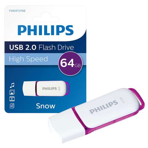 Pendrive Philips USB 64GB Snow 2.0