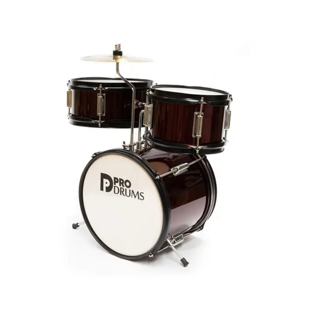 Batería infantil Pro Drums PRD01-WR de 3 piezas vinotinto