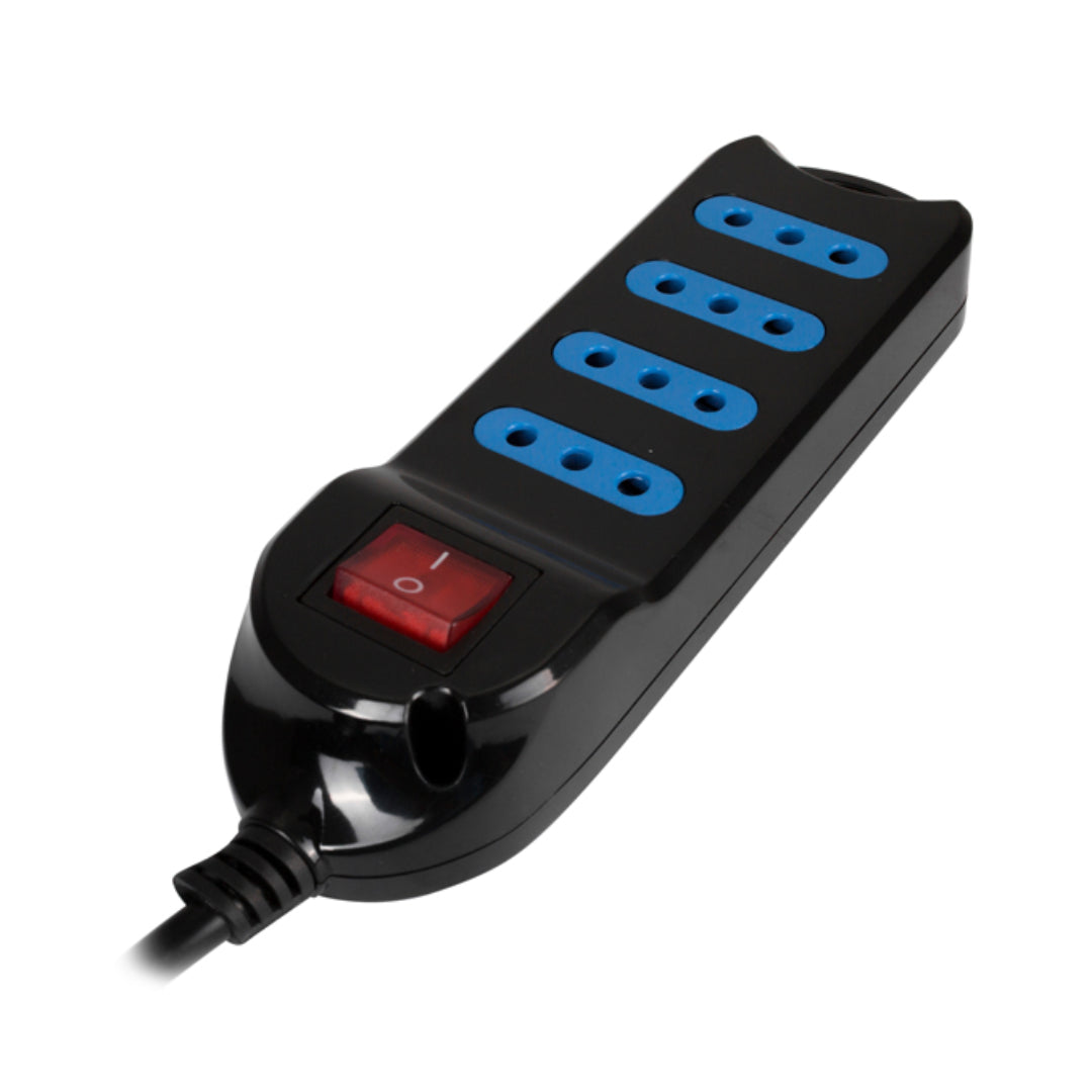 Extension con Switch 4 POS Negro PHILCO XT30