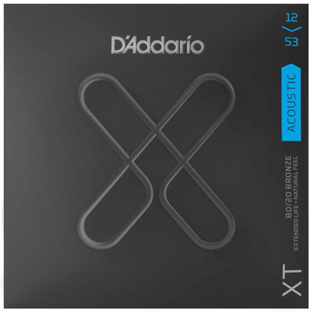 SET Cuerdas D&#39;ADDARIO Enc Daddario XT Acústica Guit Acustica 012-053, Light